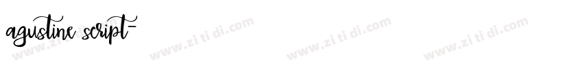 agustine script字体转换